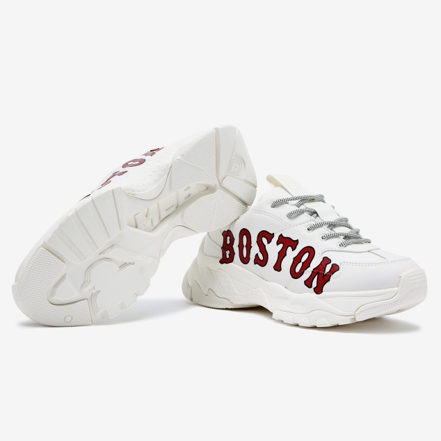 【享贝家】MLB BOSTON厚底增高休闲老爹鞋 男女同款 白色 32SHC2-111-C-43I商品第1张图片规格展示