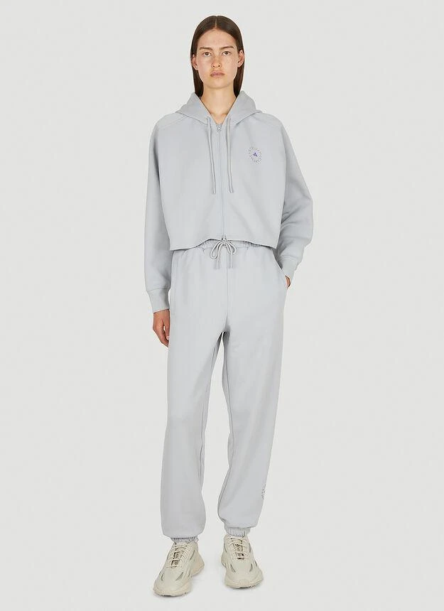 商品Adidas|Front Zip Hooded Sweatshirt in Grey,价格¥746,第2张图片详细描述