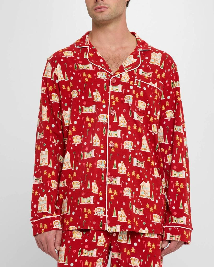 商品BedHead Pajamas|Men's Gingerbread Long-Sleeve Pajama Set,价格¥1081,第4张图片详细描述