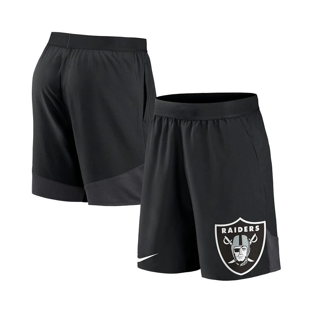 商品NIKE|Men's Black Las Vegas Raiders Stretch Performance Shorts,价格¥280,第1张图片