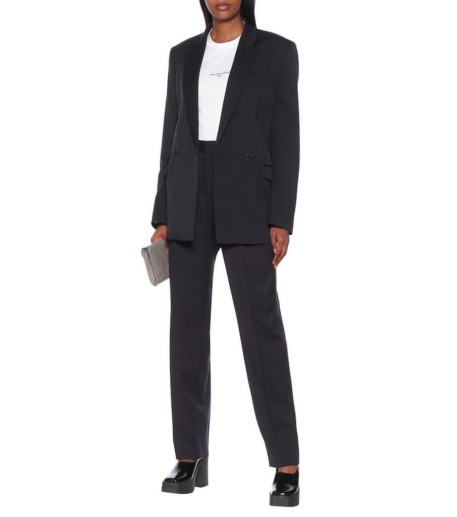 商品Stella McCartney|Holden羊毛斜纹布双排扣西装式外套,价格¥6301,第4张图片详细描述