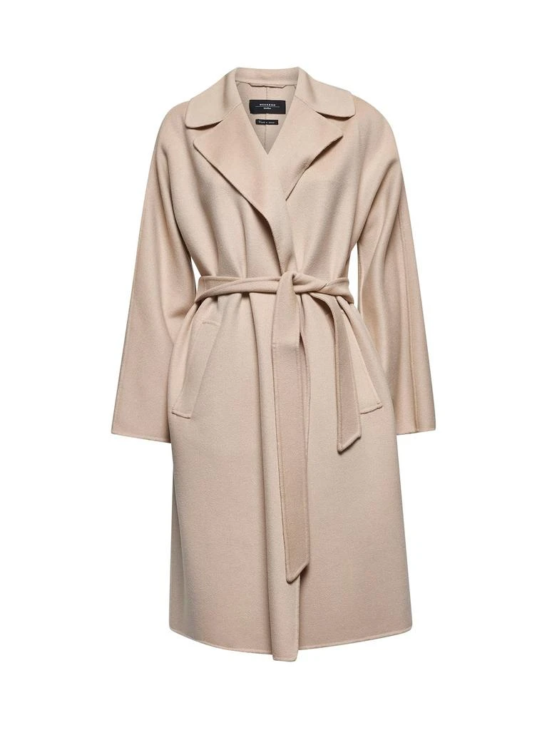 【送料&関税込】Weekend Max Mara Civada Tied-waist Coat Weekend Max Mara Civada Tie-Waist Wool-Blend Coat | Saks