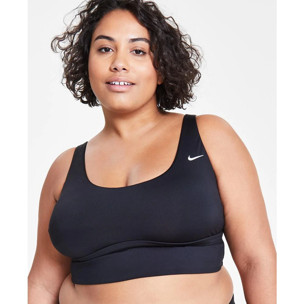 商品NIKE|Plus Size Essential Scoop-Neck Midkini Top,价格¥197,第1张图片