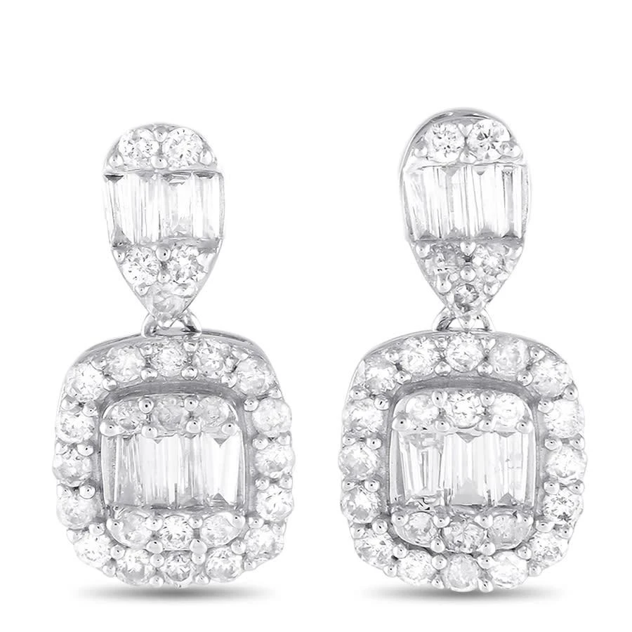 商品LB Exclusive|14K White Gold 0.55ct Diamond Drop Earrings,价格¥4567,第1张图片