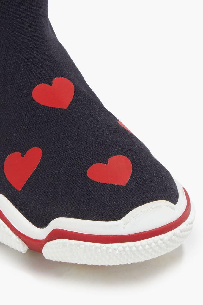 商品RED Valentino|Printed stretch-knit high-top sneakers,价格¥1634,第6张图片详细描述