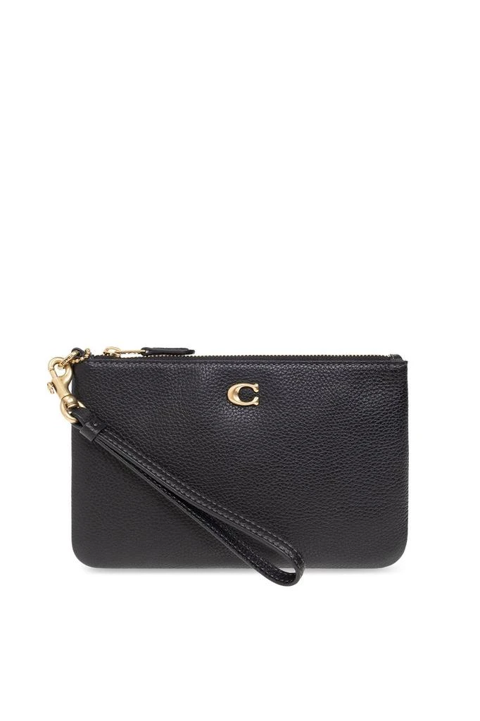 商品Coach|Coach Logo Plaque Small Wristlet Wallet,价格¥893,第1张图片