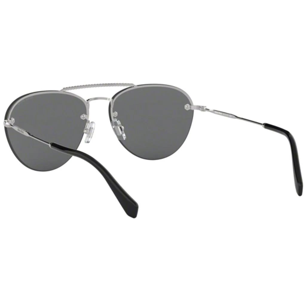 商品Miu Miu|Miu Miu Women's Sunglasses - Core Silver Tone Metal Frame Black Lens | 54US-1BC1A159,价格¥887,第5张图片详细描述