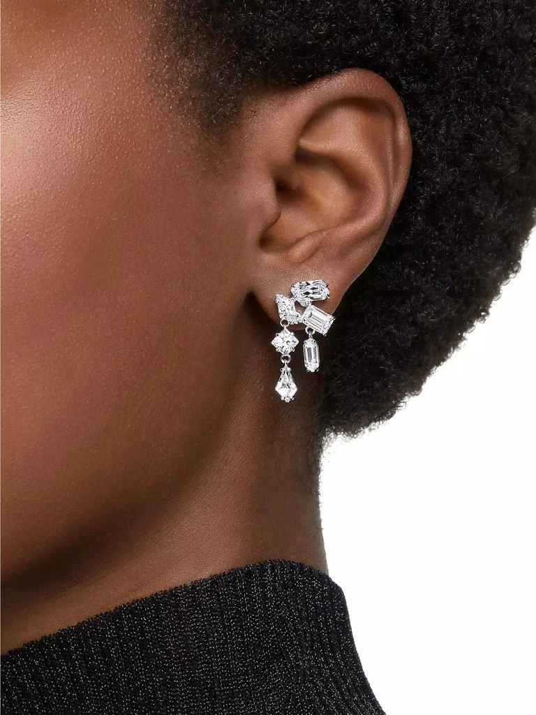 商品Swarovski|Mesmera Rhodium-Plated & Swarovski Crystal Drop Earrings,价格¥1342,第2张图片详细描述