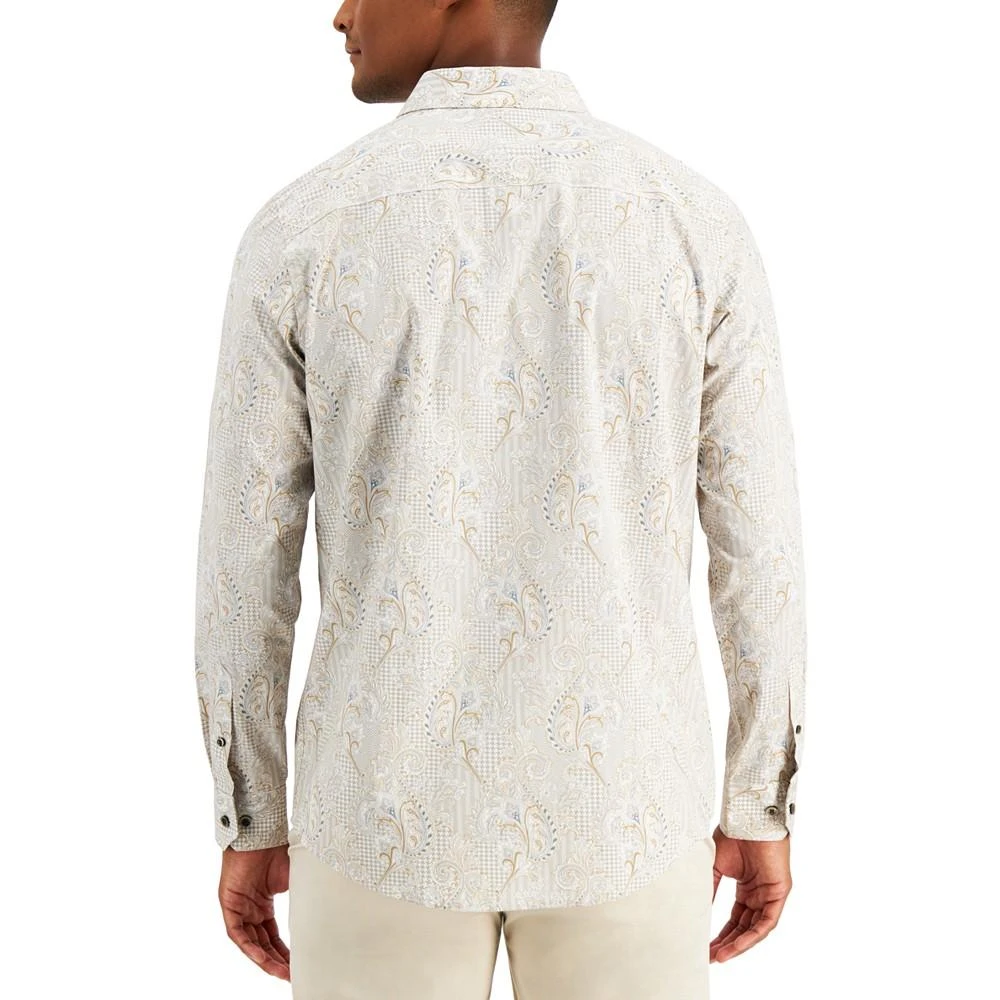 商品Alfani|Men's Regular-Fit Stretch Paisley Shirt, Created for Macy's,价格¥183,第2张图片详细描述