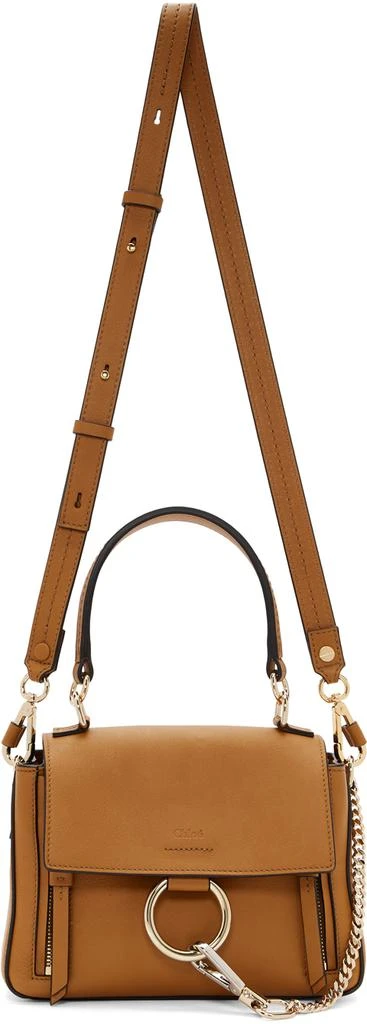 商品Chloé|Brown Mini Faye Day Bag,价格¥11339,第1张图片