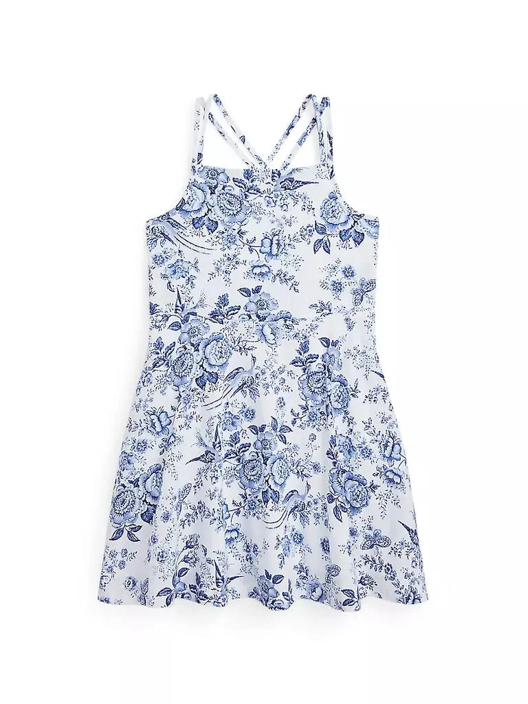 商品Ralph Lauren|Little Girl's &amp; Girl's Floral Toile De Jouy Dress,价格¥240,第1张图片