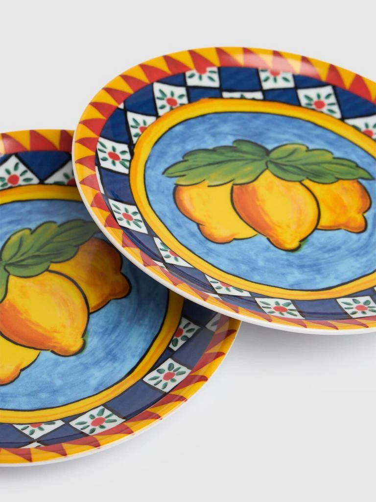 商品Dolce & Gabbana|Set Of 2 Limoni Carretto Fruit Plates,价格¥2851,第1张图片