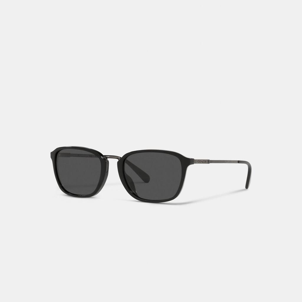 商品Coach|Coach Outlet Signature Metal Frame Sunglasses,价格¥682,第3张图片详细描述