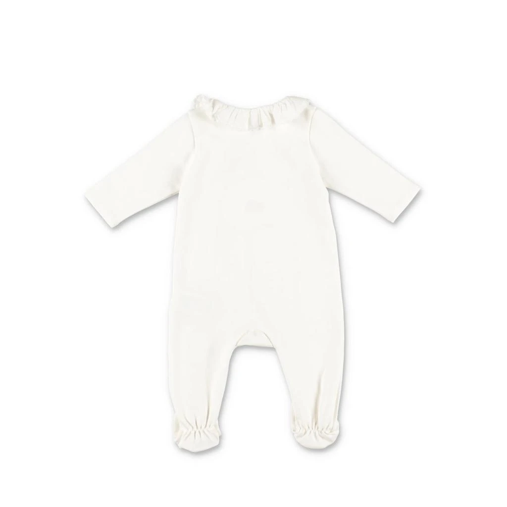 商品Chloé|Chloé Chloe Set Con Tutina Bianca E Due Bavette Rosa E Bianca In Jersey Di Cotone Baby Girl,价格¥1720,第2张图片详细描述