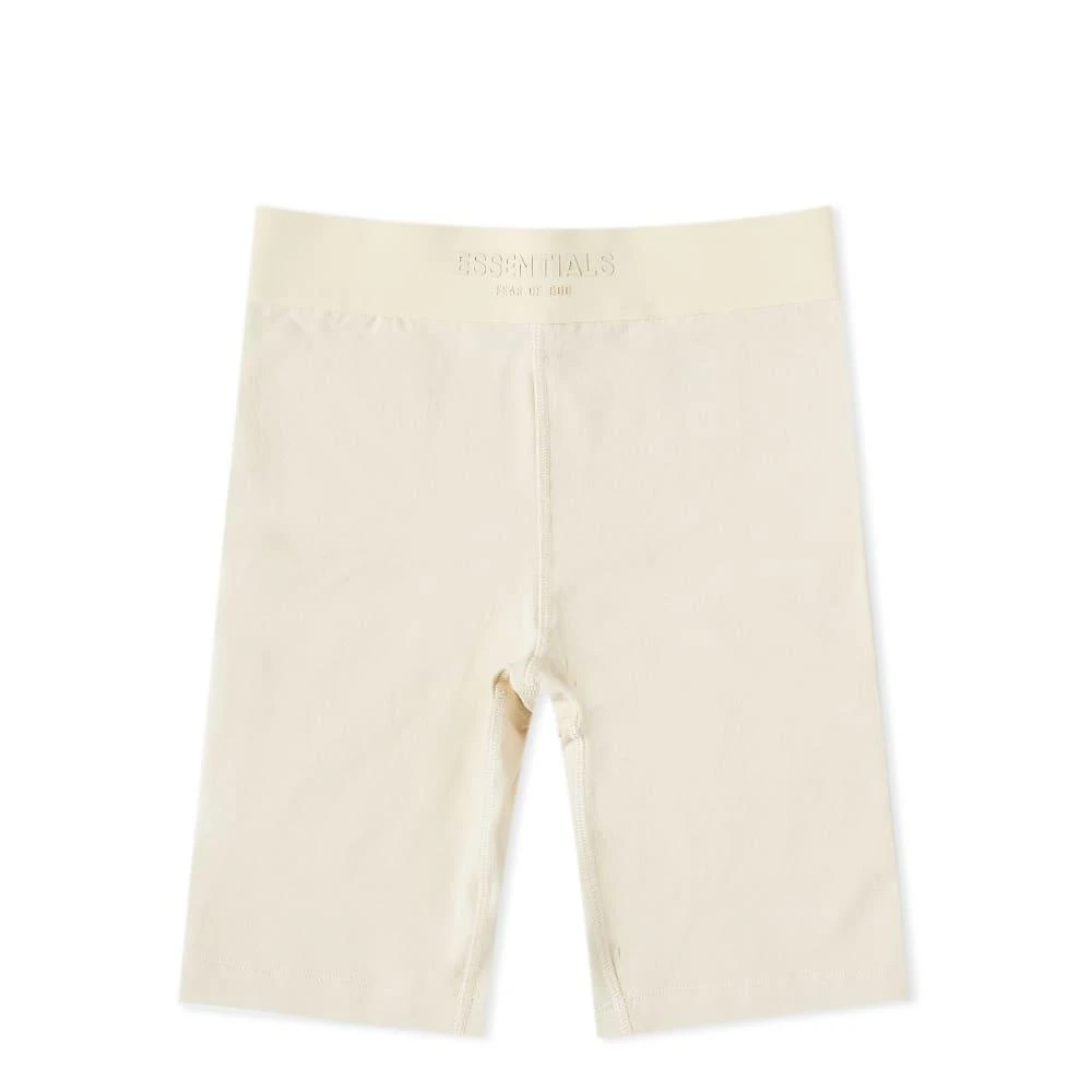 商品Essentials|Fear of God ESSENTIALS Sport Logo Cycling Shorts - Egg Shell,价格¥265,第1张图片