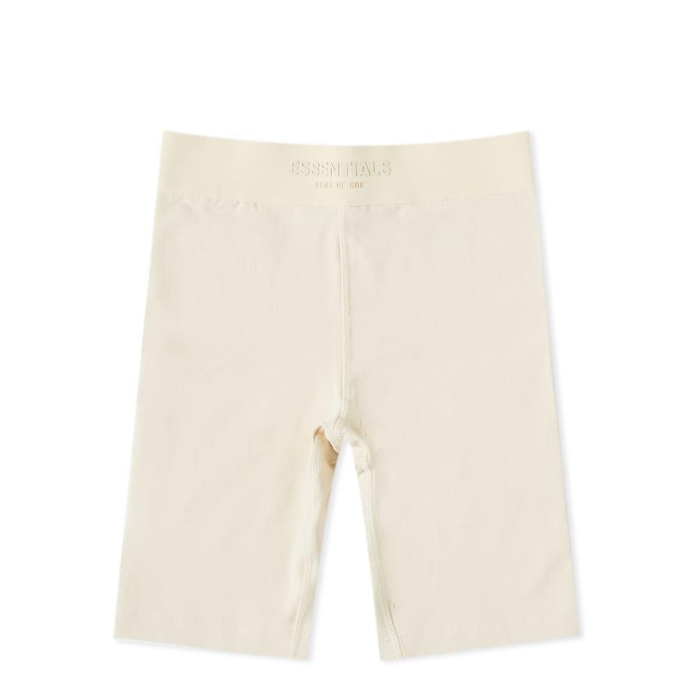 商品Essentials|Fear of God ESSENTIALS Sport Logo Cycling Shorts - Egg Shell,价格¥345,第1张图片