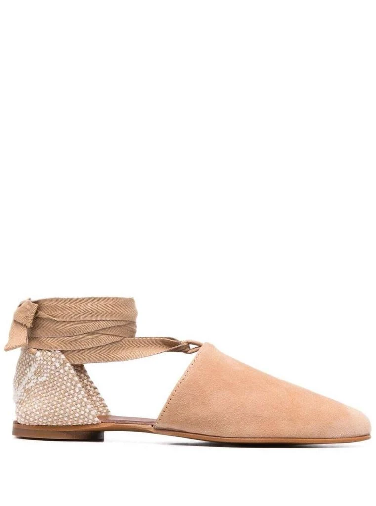 商品CASTAÑER|Castañer Sandali Espadrillas In Pelle Beige,价格¥1484,第1张图片