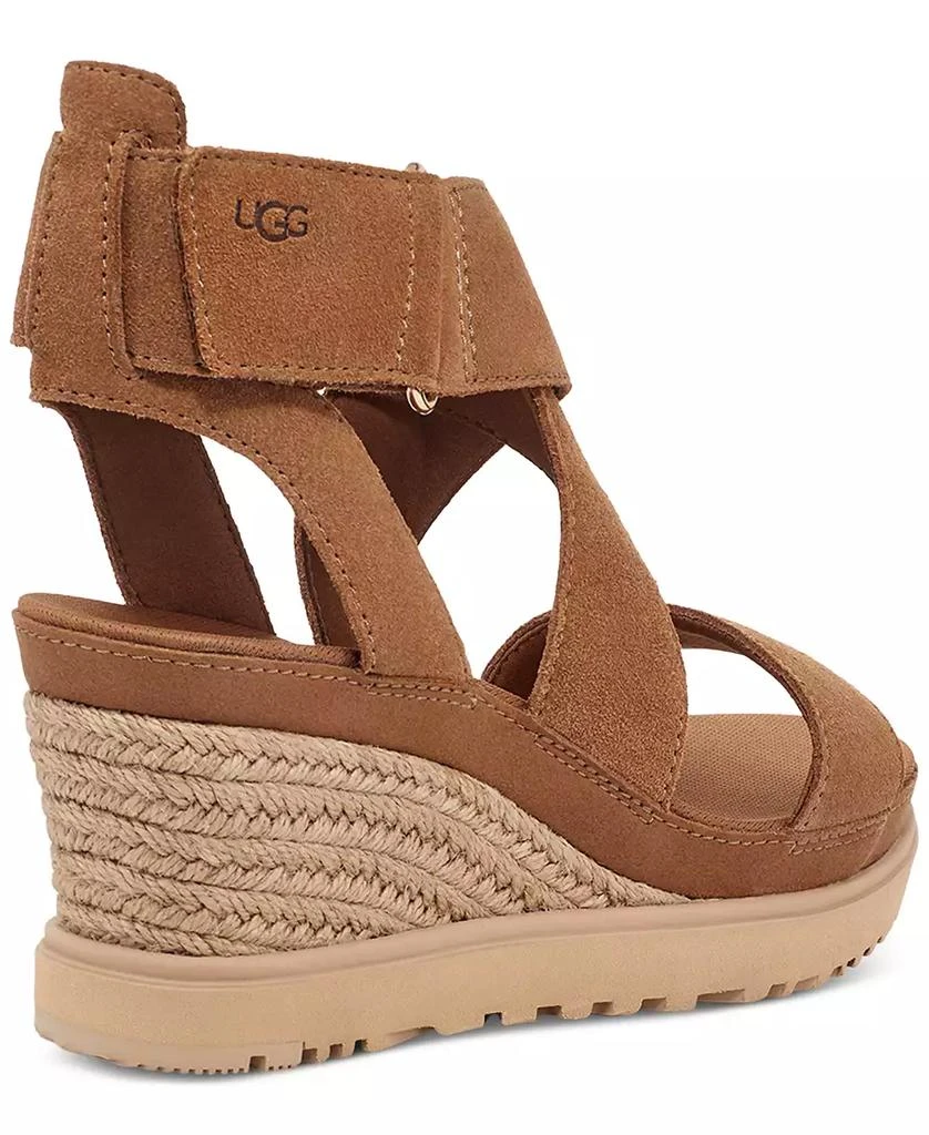 商品UGG|Women's Ileana Ankle-Strap Espadrille Platform Wedge Sandals,价格¥364,第3张图片详细描述