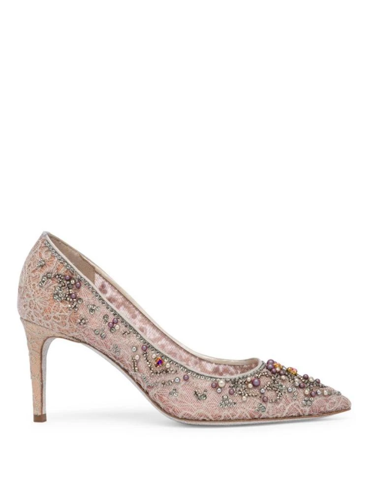 商品Rene Caovilla|Lace and Pearl Pumps,价格¥3374,第5张图片详细描述