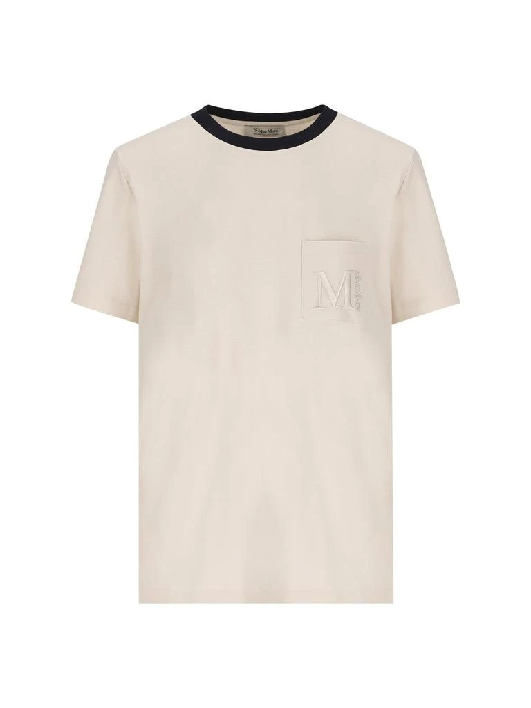 商品Max Mara|'S Max Mara Logo Embroidered Crewneck T-Shirt,价格¥520,第1张图片
