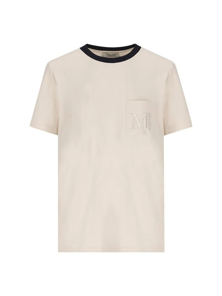 商品Max Mara|'S Max Mara Logo Embroidered Crewneck T-Shirt,价格¥564,第1张图片