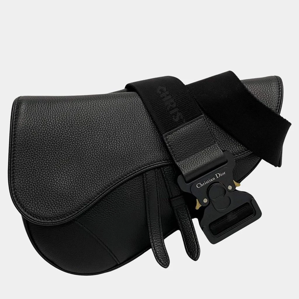 商品[二手商品] Dior|Dior Black Leather Leather Saddle Bag,价格¥26135,第1张图片