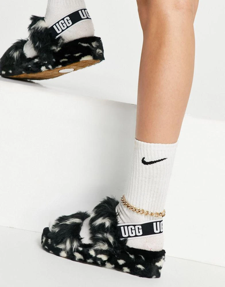 商品UGG|UGG Oh Yeah Spots sandals in black,价格¥426,第2张图片详细描述