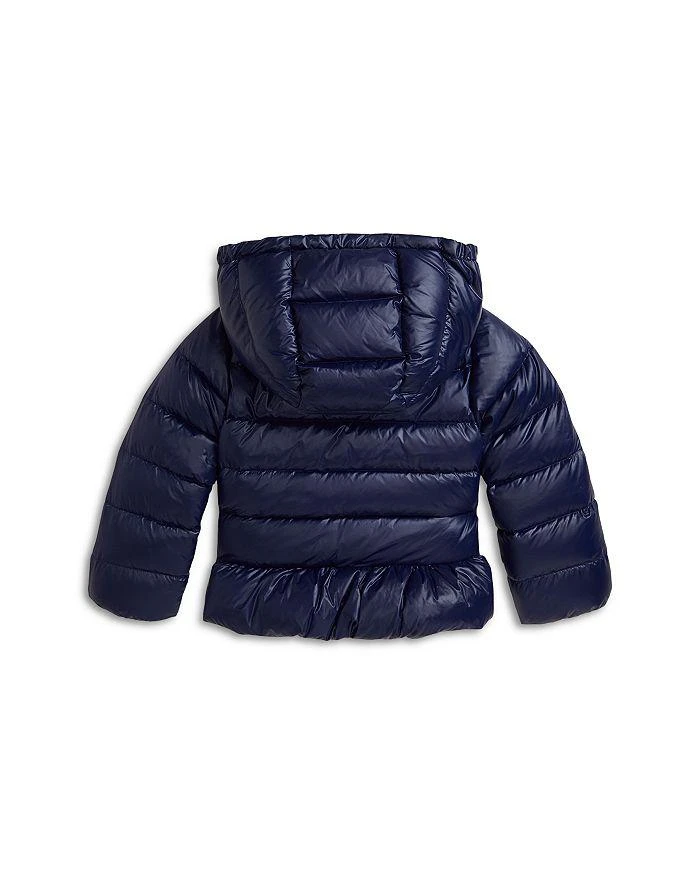 商品Ralph Lauren|Girls' Down Hooded Peplum Jacket - Little Kid,价格¥1393,第2张图片详细描述