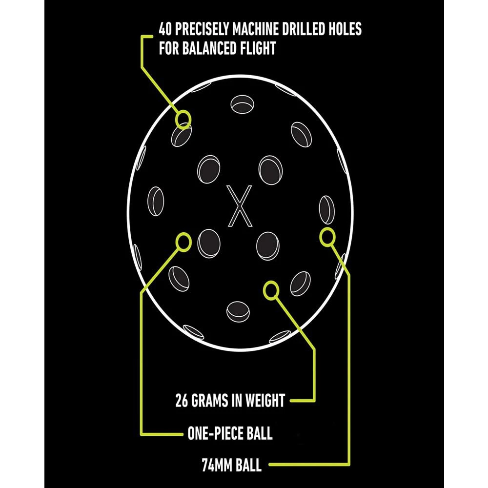 商品Franklin|X-40 Performance Outdoor Pickleballs - United Stes - Uspa Approved (12 Pack),价格¥296,第4张图片详细描述