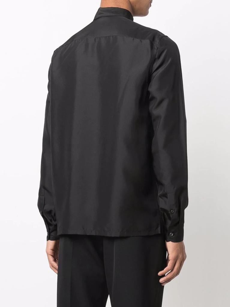 商品Prada|PRADA embroidered-logo silk shirt,价格¥5874,第5张图片详细描述