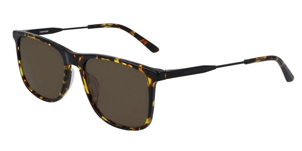 商品Calvin Klein|Brown Rectangular Men's Sunglasses CK20711S 239 55,价格¥293,第1张图片