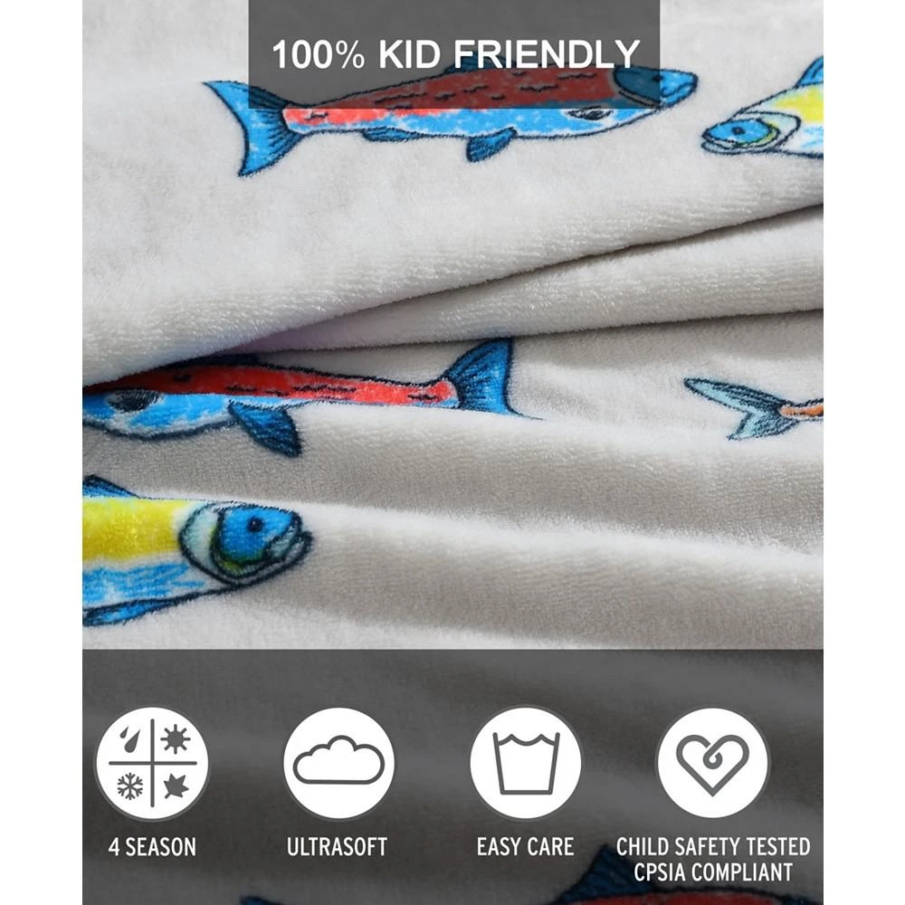 商品Eddie Bauer|CLOSEOUT! Plush Throw, 60" x 50",价格¥524,第2张图片详细描述
