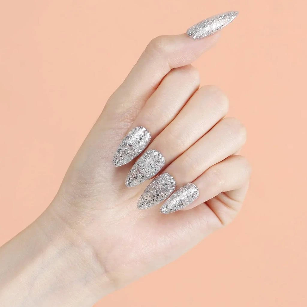 商品[国内直发] MODELONES|200Pcs Clear Almond Full Cover Nail Tips,价格¥75,第5张图片详细描述