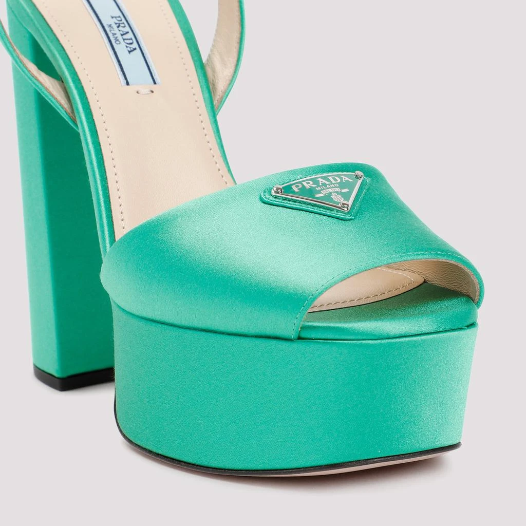 商品Prada|PRADA  HIGH-HEELED LEATHER SANDALS SHOES,价格¥6415,第3张图片详细描述