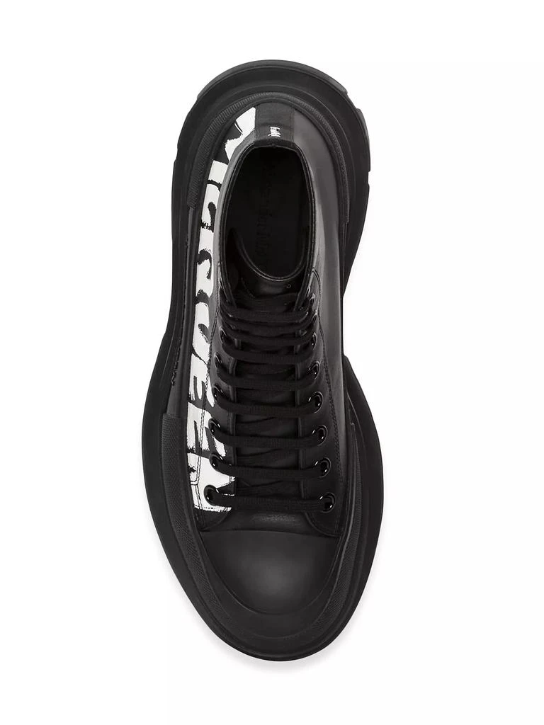 商品Alexander McQueen|Graffiti Tread Slick Leather Boots,价格¥3711,第5张图片详细描述