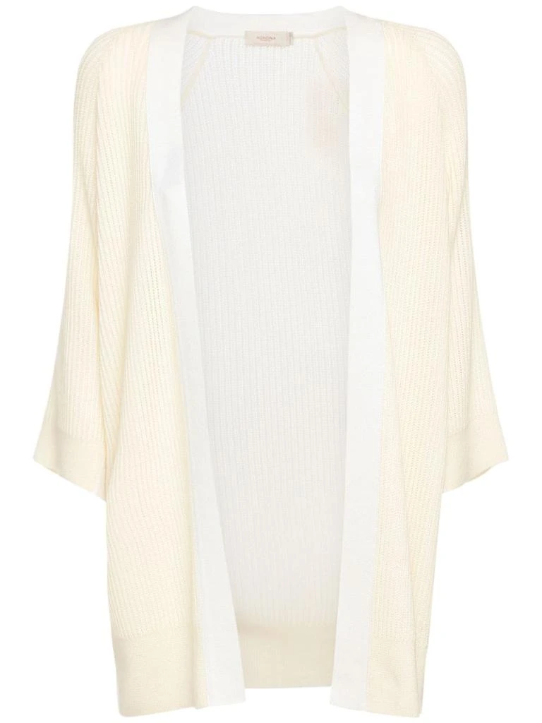 商品AGNONA|Cashmere Rib Knit Open Cardigan,价格¥5344,第1张图片