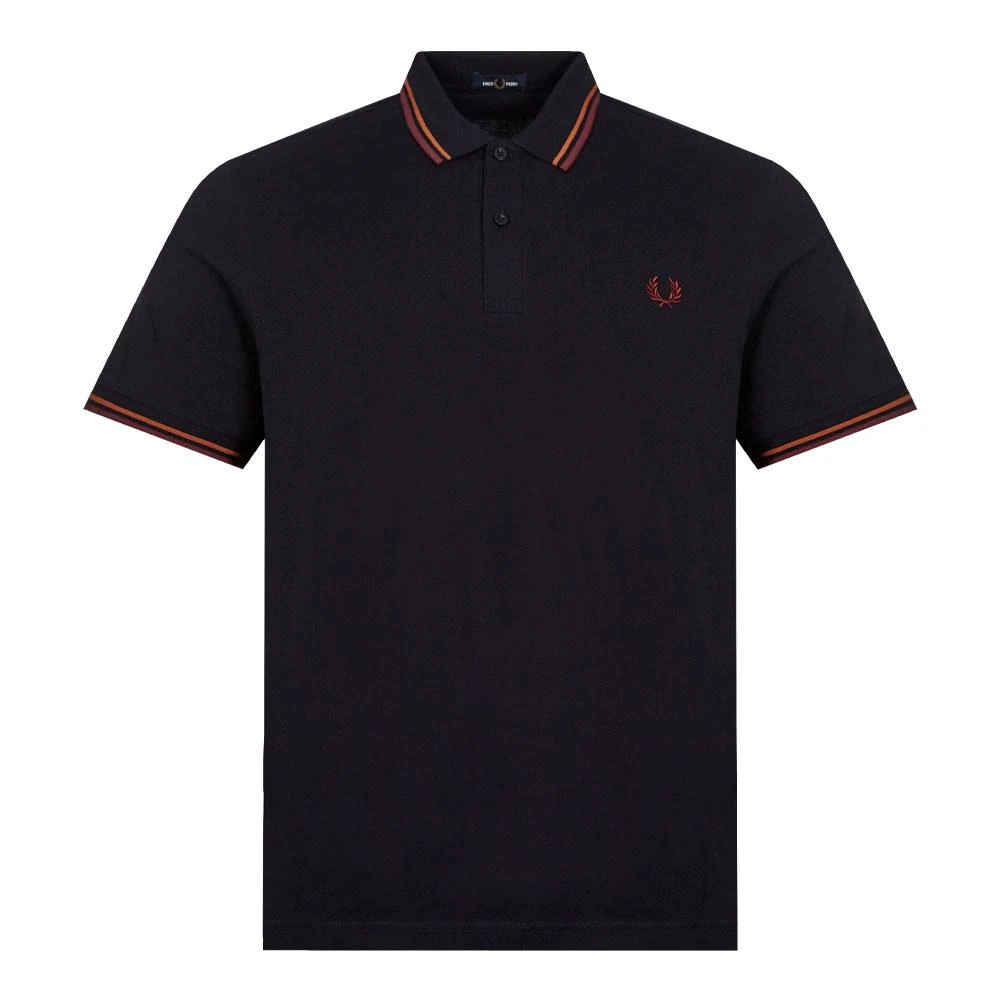 商品Fred Perry|Fred Perry Twin Tipped Polo Shirt - Navy,价格¥447,第1张图片