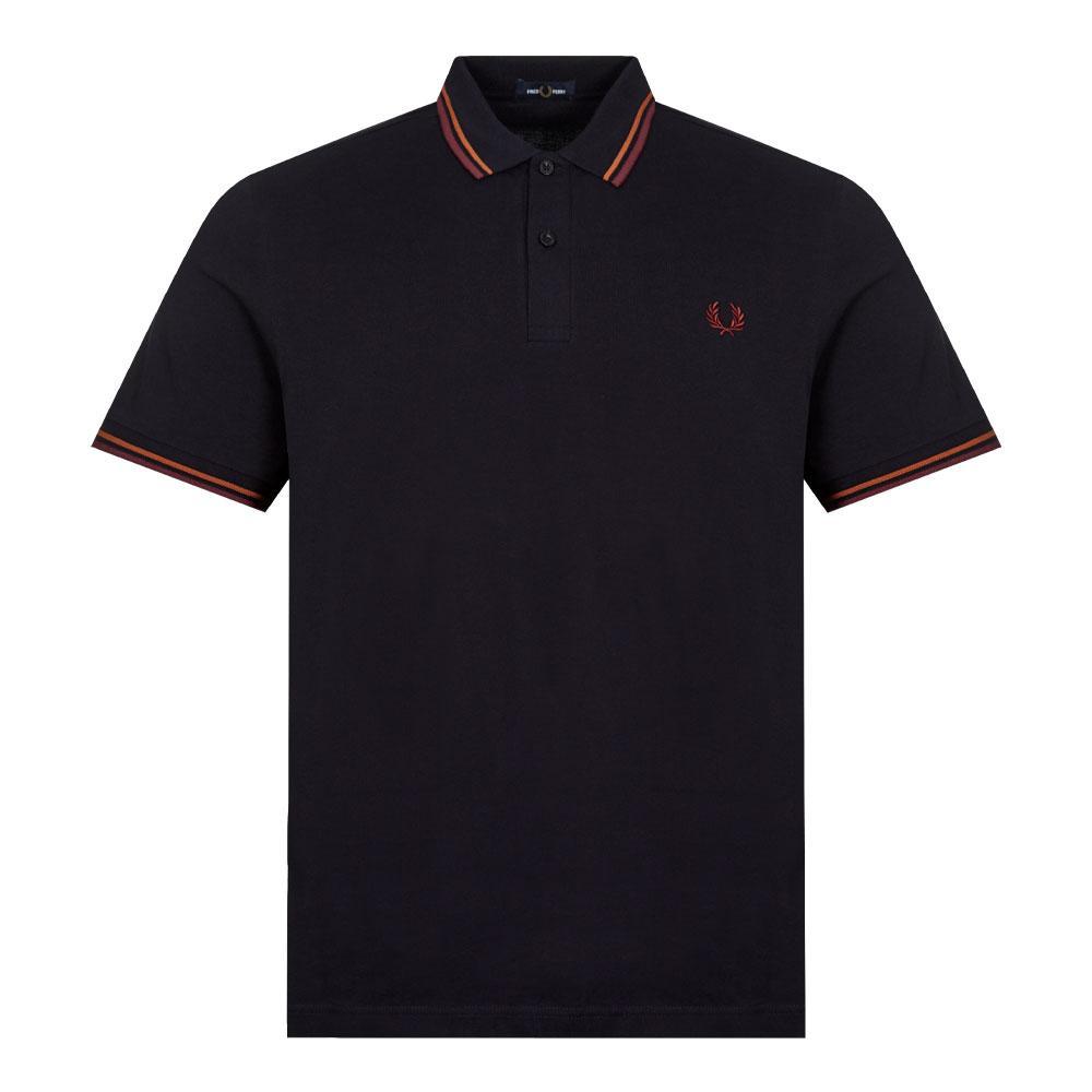 商品Fred Perry|Fred Perry Twin Tipped Polo Shirt - Navy,价格¥505,第1张图片