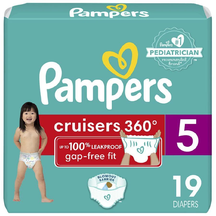 商品Pampers|Pull-On Diapers, Babyproof up to 100% leakproof diaper No scent, Size 6 (35+ lbs),价格¥79,第1张图片