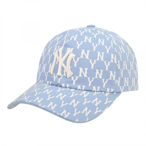 商品MLB|【享贝家】MLB Monogram系列棒球帽 男女同款 蓝色（预售款，10天发货）32CPFA111-50S-FREE,价格¥207,第1张图片