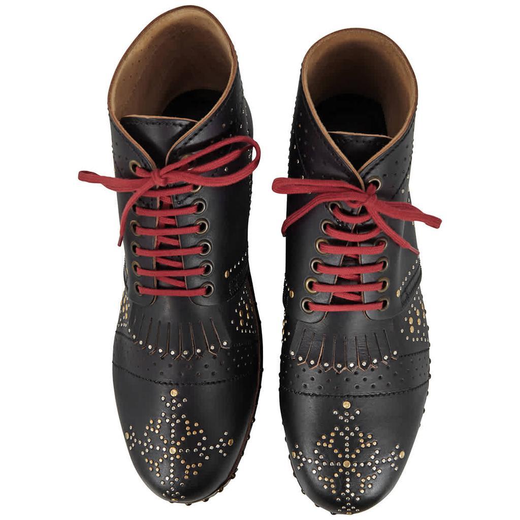 商品Burberry|Burberry Riveted Leather Clog Boots In Black, Brand Size 40,价格¥2480,第5张图片详细描述