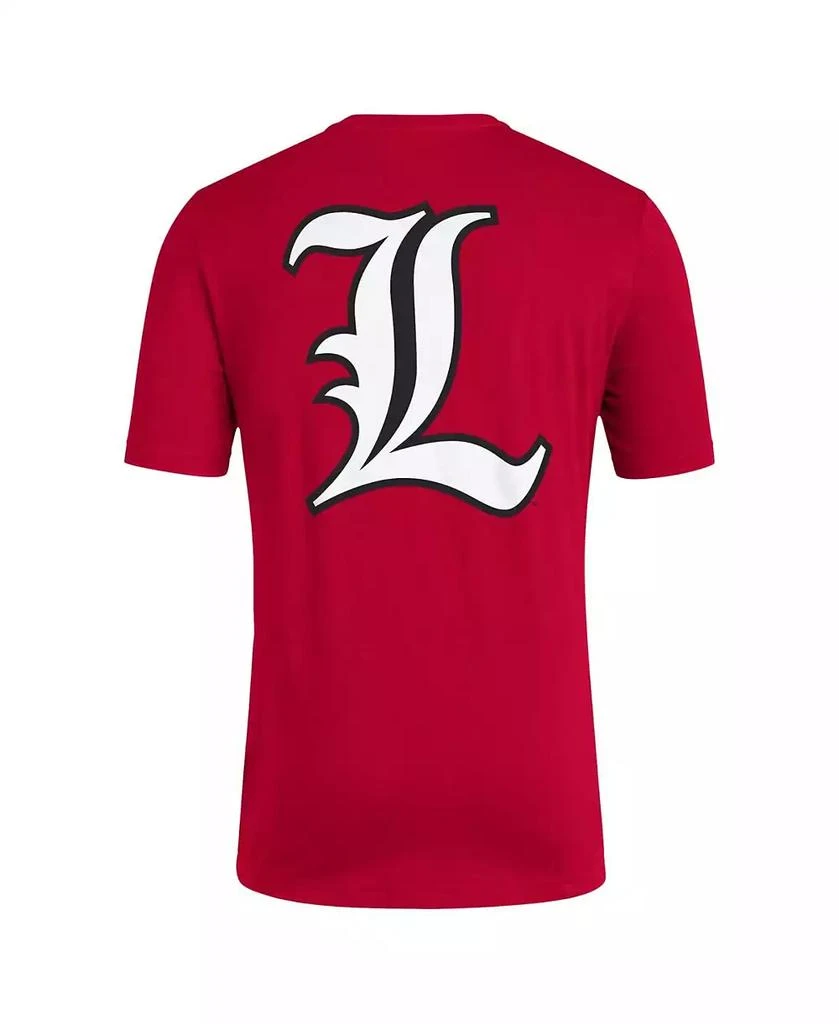 商品Adidas|Men's Red Distressed Louisville Cardinals Reverse Retro Baseball 2 Hit T-shirt,价格¥223,第2张图片详细描述
