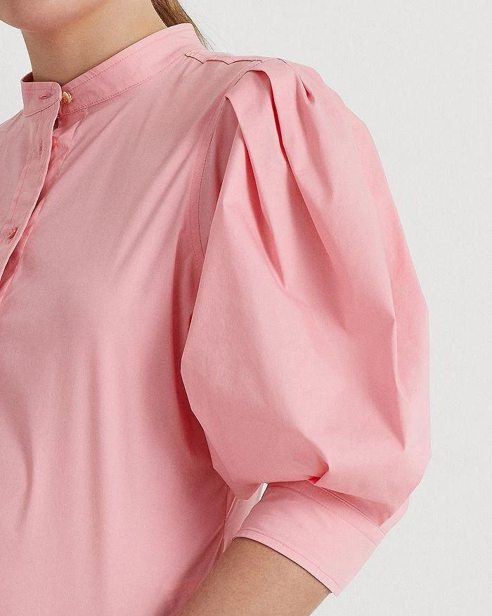 商品Ralph Lauren|Button Front Blouson Sleeve Top,价格¥284,第5张图片详细描述