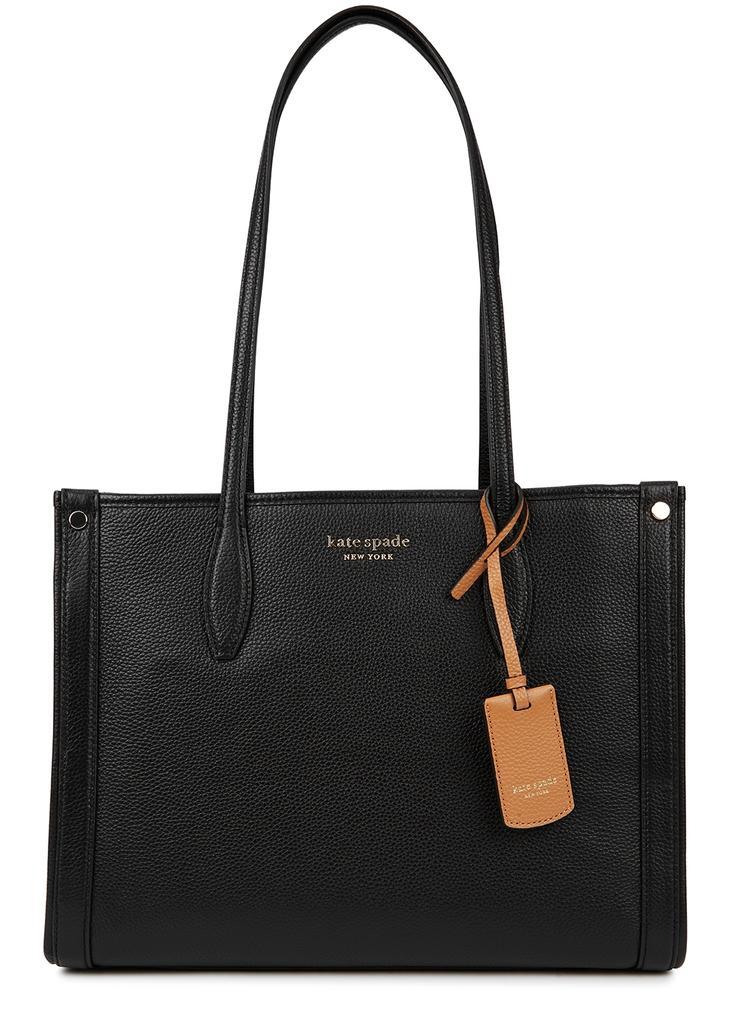 商品Kate Spade|Market black leather tote,价格¥2638,第1张图片