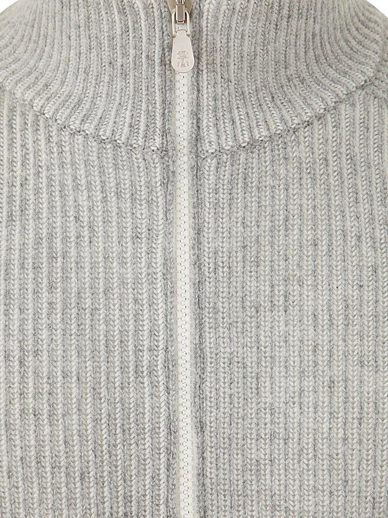 商品Brunello Cucinelli|Brunello Cucinelli High-Neck Zipped Cardigan,价格¥15575,第3张图片详细描述