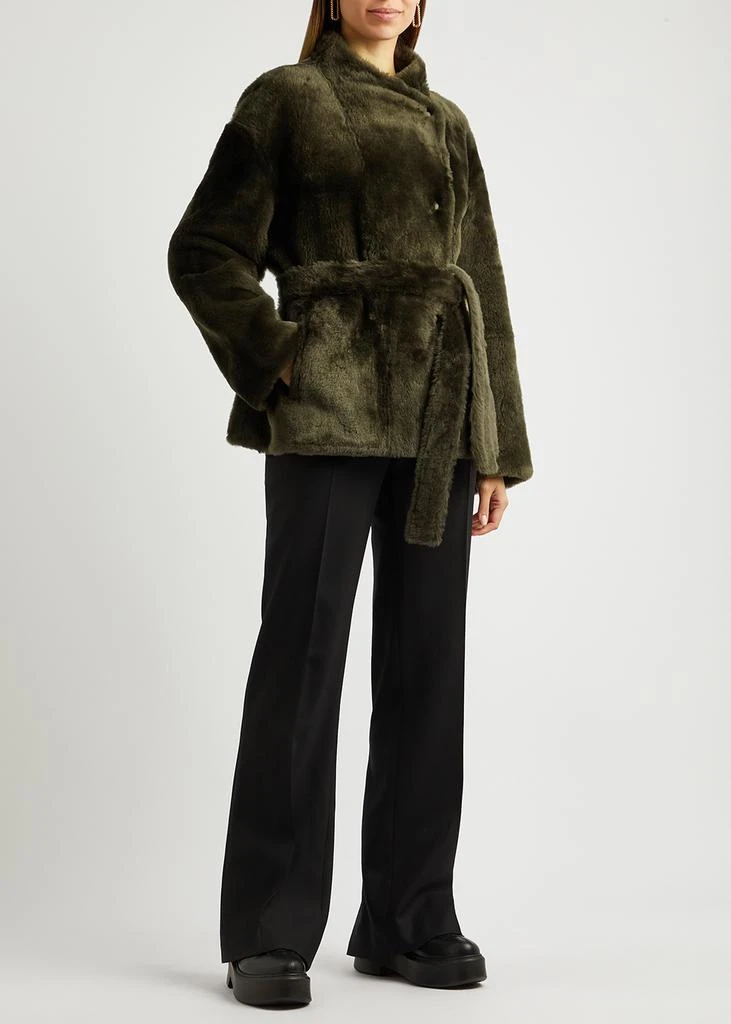 商品Yves Salomon|Belted fur coat,价格¥25046,第4张图片详细描述