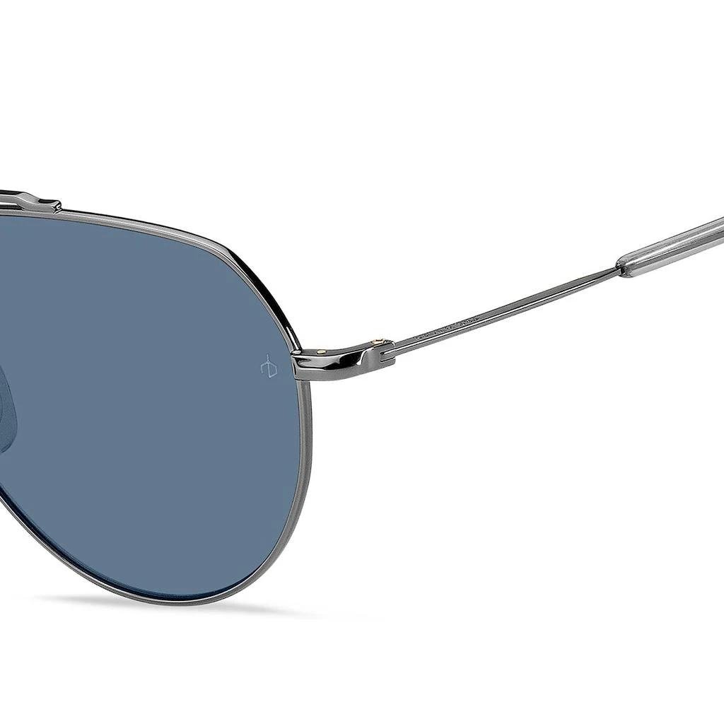 商品Rag & Bone|rag & bone Aviator Sunglasses Ruthenium/Blue Avio Lens,价格¥862,第3张图片详细描述