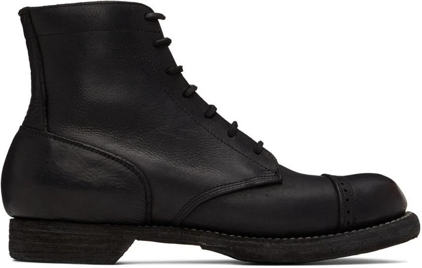 商品guidi|Black 5305 Lace-Up Boots,价格¥2787,第1张图片