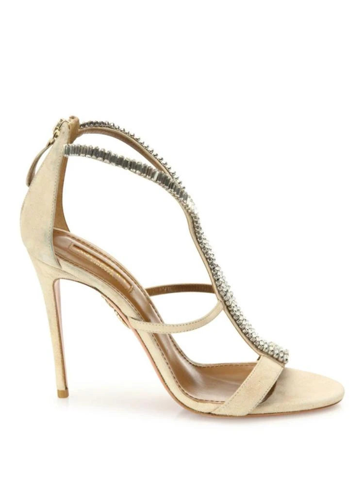 商品Aquazzura|Constance Crystal-Embellished Suede Sandals,价格¥3881,第5张图片详细描述