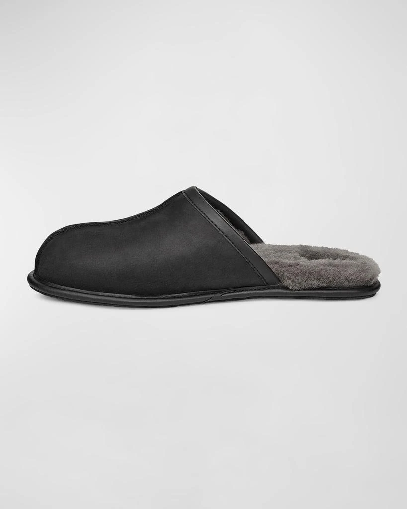 商品UGG|Men's Scuff Leather Mule Slippers w/ Wool Lining,价格¥782,第3张图片详细描述